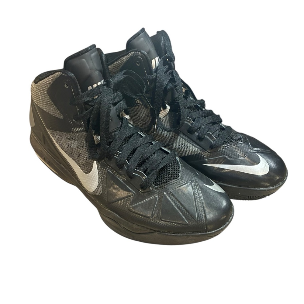 Men’s 11 Nike Basketball Shoes Black White Mid Top Athletic Sneakers